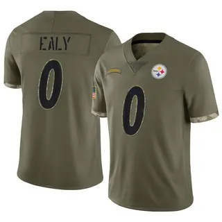 Adrian Ealy Pittsburgh Steelers Youth Limited 2022 Salute To Service Nike Jersey - Olive