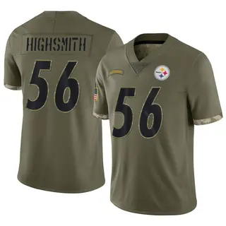 Alex Highsmith Pittsburgh Steelers Men's Limited 2022 Salute To Service Nike Jersey - Olive