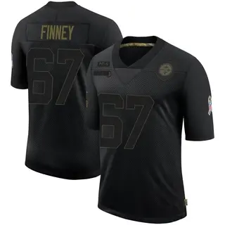 B.J. Finney Pittsburgh Steelers Men's Limited 2020 Salute To Service Nike Jersey - Black