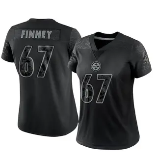 B.J. Finney Pittsburgh Steelers Women's Limited Reflective Nike Jersey - Black
