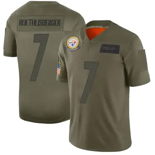 Ben Roethlisberger Pittsburgh Steelers Youth Limited 2019 Salute to Service Nike Jersey - Camo