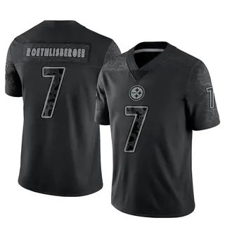 Ben Roethlisberger Pittsburgh Steelers Youth Limited Reflective Nike Jersey - Black