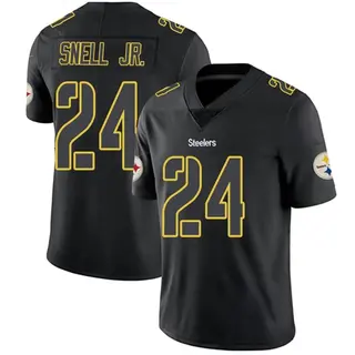 Benny Snell Jr. Pittsburgh Steelers Men's Limited Nike Jersey - Black Impact