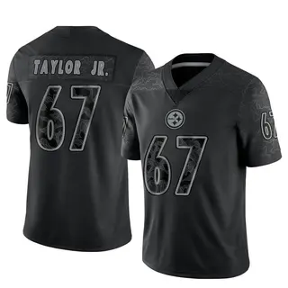 Calvin Taylor Jr. Pittsburgh Steelers Men's Limited Reflective Nike Jersey - Black