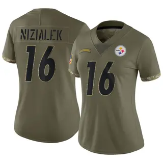 Cameron Nizialek Pittsburgh Steelers Women's Limited 2022 Salute To Service Nike Jersey - Olive