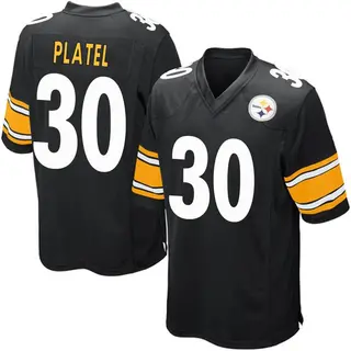 Carlins Platel Pittsburgh Steelers Youth Game Team Color Nike Jersey - Black