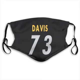 Carlos Davis Pittsburgh Steelers Reusable & Washable Face Mask