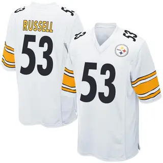 Chapelle Russell Pittsburgh Steelers Men's Game Nike Jersey - White