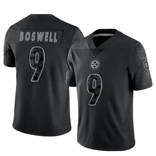 Chris Boswell Pittsburgh Steelers Men's Limited Reflective Nike Jersey - Black