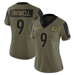 Chris Boswell Pittsburgh Steelers Women's Limited 2021 Salute To Service Nike Jersey - Olive