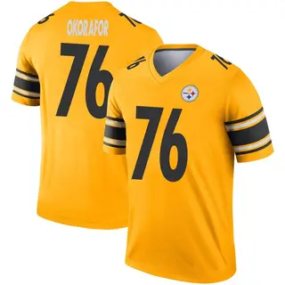 Chukwuma Okorafor Pittsburgh Steelers Men's Legend Inverted Nike Jersey - Gold