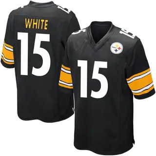 Cody White Pittsburgh Steelers Youth Game Black Team Color Nike Jersey - White