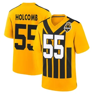 Cole Holcomb Pittsburgh Steelers Men's Game Alternate 1933 Throwback Nike Jersey - Gold