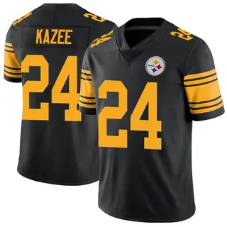 Damontae Kazee Pittsburgh Steelers Youth Limited Color Rush Nike Jersey - Black