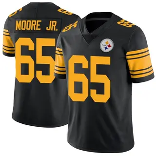 Dan Moore Jr. Pittsburgh Steelers Men's Limited Color Rush Nike Jersey - Black