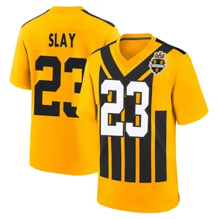 Darius Slay Jr. Pittsburgh Steelers Men's Game Alternate 1933 Throwback Nike Jersey - Gold