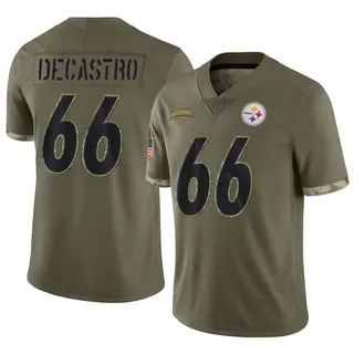 David DeCastro Pittsburgh Steelers Men's Limited 2022 Salute To Service Nike Jersey - Olive
