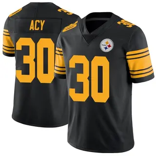 DeMarkus Acy Pittsburgh Steelers Youth Limited Color Rush Nike Jersey - Black