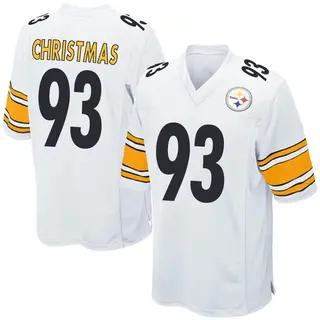 Demarcus Christmas Pittsburgh Steelers Men's Game Nike Jersey - White