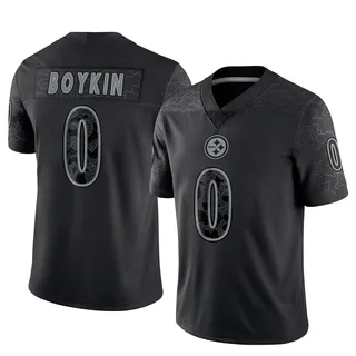 Devan Boykin Pittsburgh Steelers Men's Limited Reflective Nike Jersey - Black