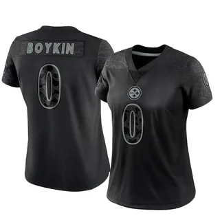 Devan Boykin Pittsburgh Steelers Women's Limited Reflective Nike Jersey - Black