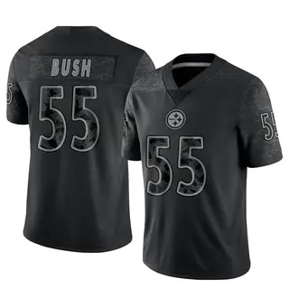 Devin Bush Pittsburgh Steelers Men's Limited Reflective Nike Jersey - Black