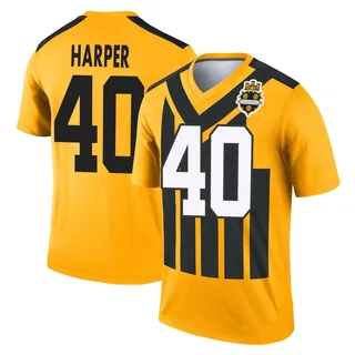 Devin Harper Pittsburgh Steelers Men's Legend Alternate 1933 Throwback Performance Nike Jersey - Gold