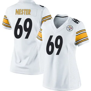 Doug Nester Pittsburgh Steelers Women's Game Nike Jersey - White