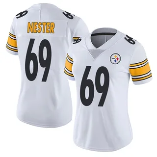 Doug Nester Pittsburgh Steelers Women's Limited Vapor Untouchable Nike Jersey - White