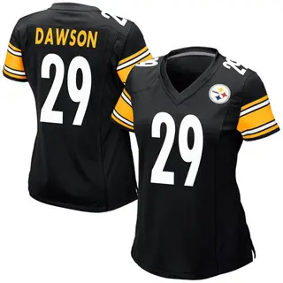Duke Dawson Pittsburgh Steelers Women's Game Team Color Nike Jersey - Black