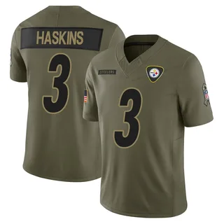 Dwayne Haskins Pittsburgh Steelers Men's Limited 2025 Salute to Service Nike Jersey - Olive