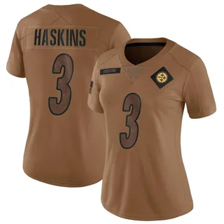 Dwayne Haskins Pittsburgh Steelers Women's Limited 2023 Salute To Service Nike Jersey - Brown