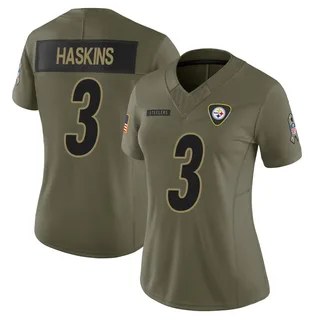 Dwayne Haskins Pittsburgh Steelers Women's Limited 2025 Salute to Service Nike Jersey - Olive