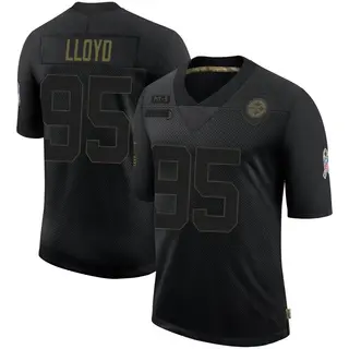 Greg Lloyd Pittsburgh Steelers Men's Limited 2020 Salute To Service Nike Jersey - Black