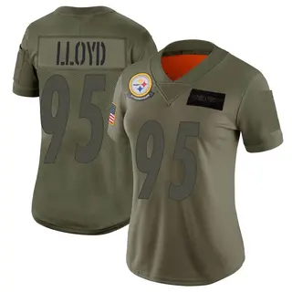 Greg Lloyd Pittsburgh Steelers Women's Limited 2019 Salute to Service Nike Jersey - Camo