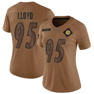 Greg Lloyd Pittsburgh Steelers Women's Limited 2023 Salute To Service Nike Jersey - Brown