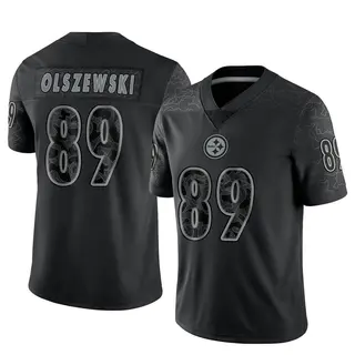 Gunner Olszewski Pittsburgh Steelers Men's Limited Reflective Nike Jersey - Black
