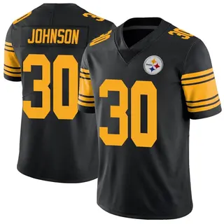 Isaiah Johnson Pittsburgh Steelers Men's Limited Color Rush Nike Jersey - Black