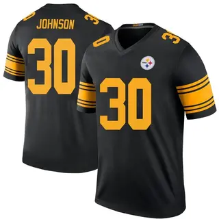 Isaiah Johnson Pittsburgh Steelers Youth Color Rush Legend Nike Jersey - Black