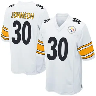 Isaiah Johnson Pittsburgh Steelers Youth Game Nike Jersey - White