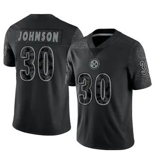 Isaiah Johnson Pittsburgh Steelers Youth Limited Reflective Nike Jersey - Black