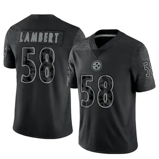 Jack Lambert Pittsburgh Steelers Men's Limited Reflective Nike Jersey - Black