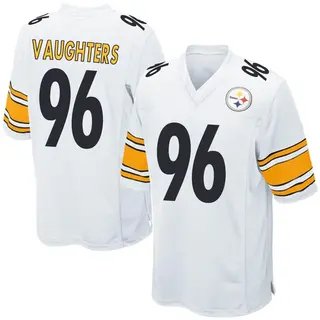 James Vaughters Pittsburgh Steelers Men's Game Nike Jersey - White