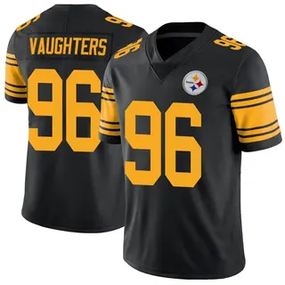 James Vaughters Pittsburgh Steelers Men's Limited Color Rush Nike Jersey - Black