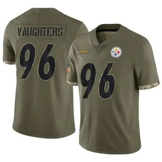 James Vaughters Pittsburgh Steelers Youth Limited 2022 Salute To Service Nike Jersey - Olive