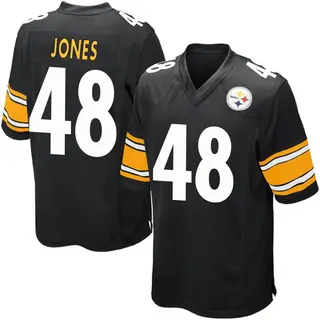 Jamir Jones Pittsburgh Steelers Youth Game Team Color Nike Jersey - Black