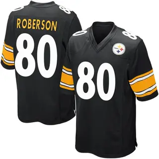 Jaquarii Roberson Pittsburgh Steelers Youth Game Team Color Nike Jersey - Black