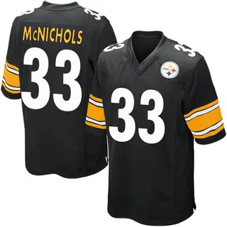 Jeremy McNichols Pittsburgh Steelers Youth Game Team Color Nike Jersey - Black
