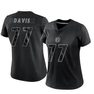 Jesse Davis Pittsburgh Steelers Women's Limited Reflective Nike Jersey - Black