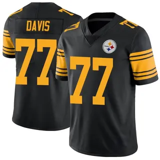 Jesse Davis Pittsburgh Steelers Youth Limited Color Rush Nike Jersey - Black